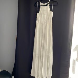 Lulus White Boho Maxi Dress